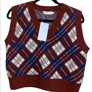 Vintage Knit Mix 90s Vest